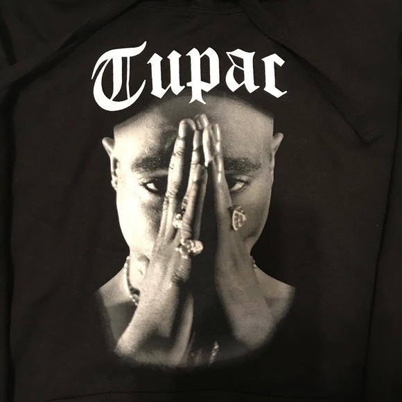 Cross Colours Tupac Shakur Men Hoodie Sz: L & XL - Picture 4 of 7